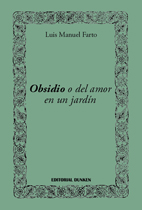 Tapa de Obsidio o del amor en un jardín