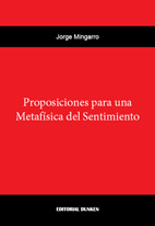 Tapa de Proposiciones para una Metafísica del Sentimiento