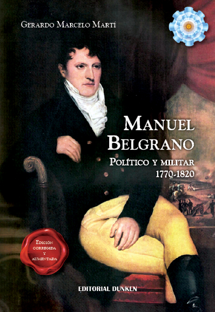 Tapa de Manuel Belgrano, político y militar 1770 - 1820