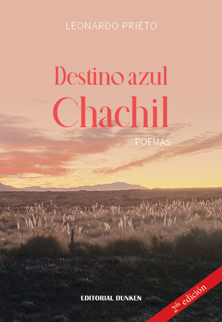 Tapa de Destino azul Chachil. Poemas